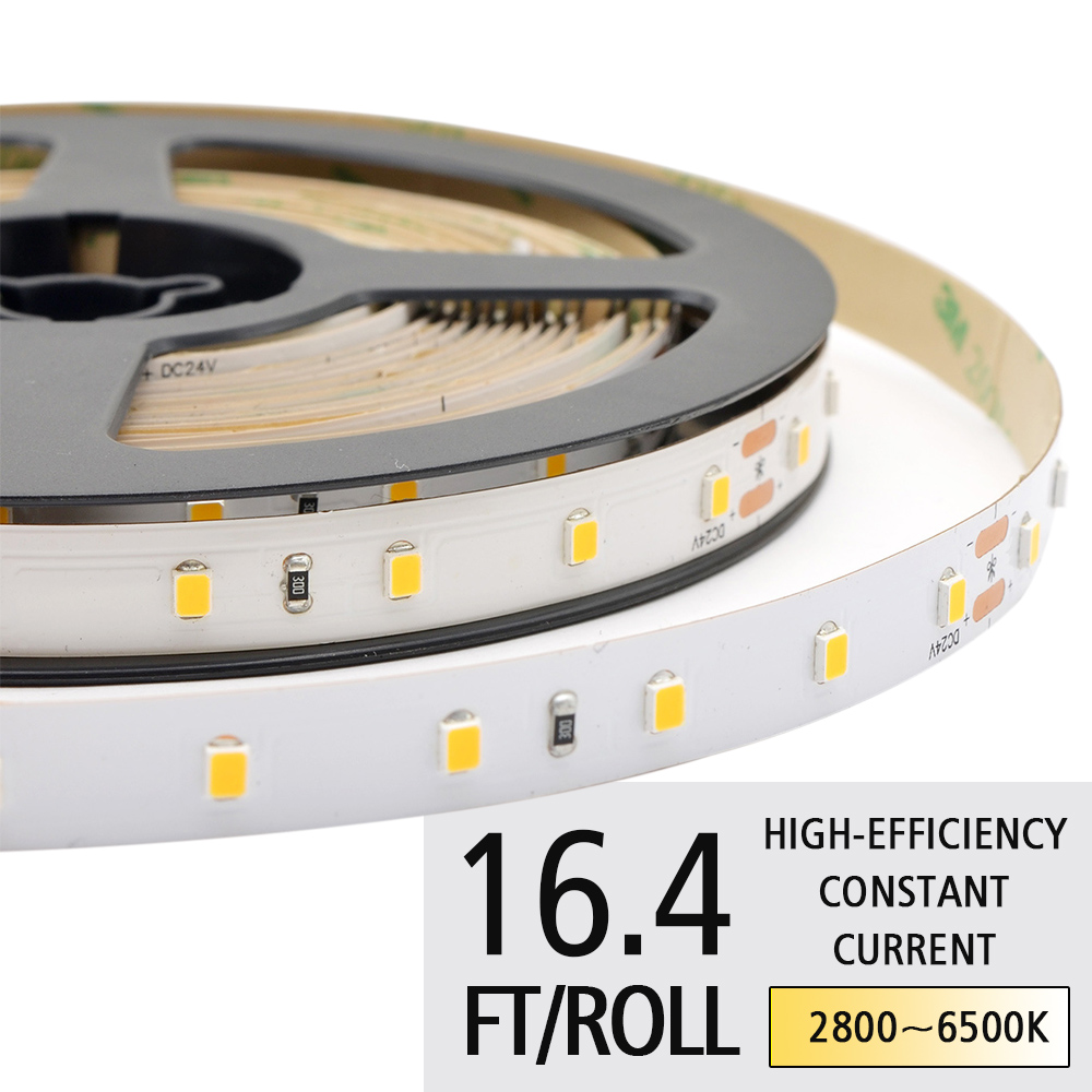 DC24V 2835SMD 80LEDs/M White LED Strip Light - High-Efficiency Constant Voltage Flexible LED Lights DC24V 2835SMD 80LEDs/M White LED Strip Light - High-Efficiency Constant Voltage Flexible LED Lights